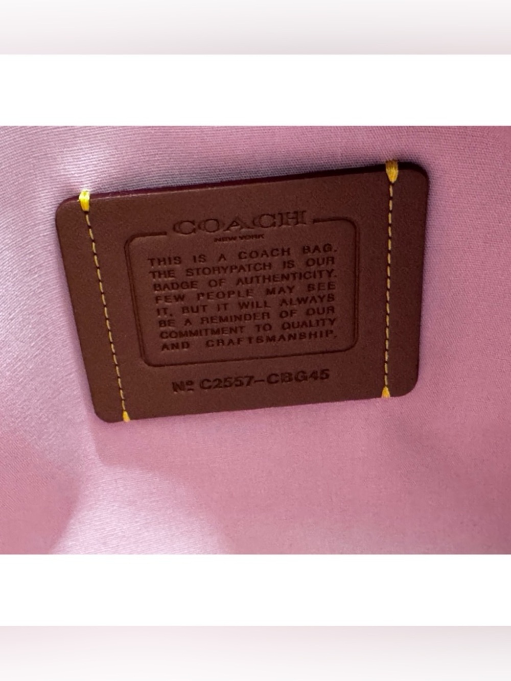 COACH Denim Medium Cargo Tote Bag, BALLERINA PINK - Picture 9 of 13
